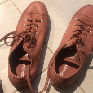 Blush women’s leather converse